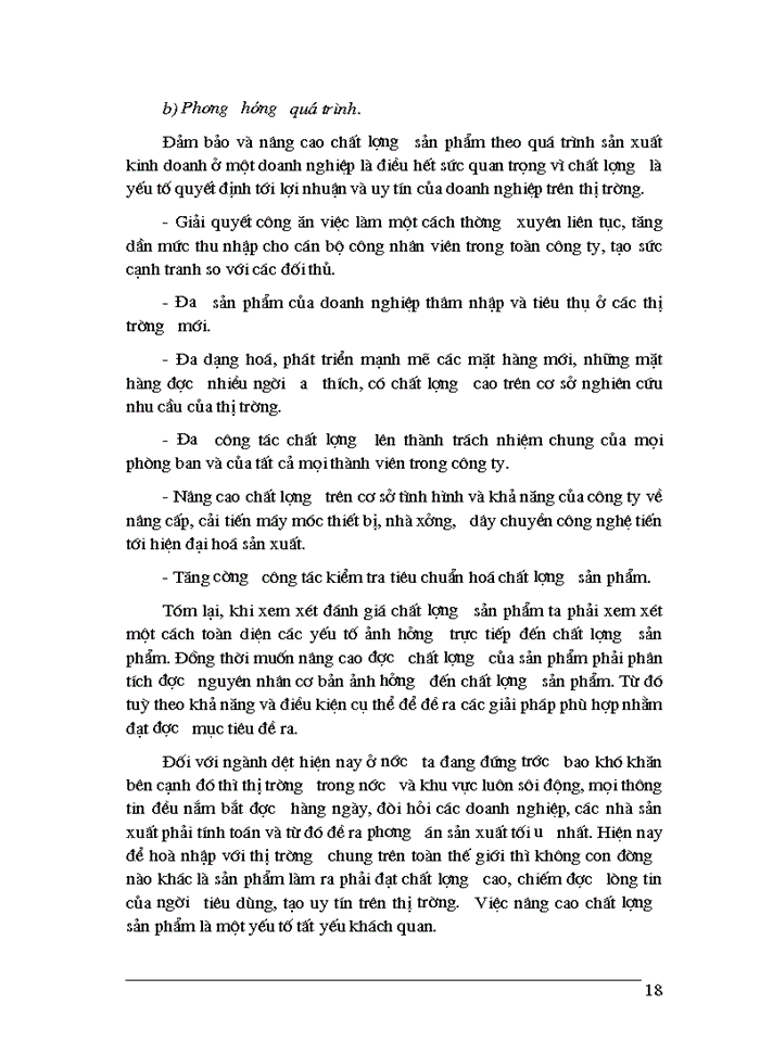 image for page Một số phương hướng và biện pháp chủ yếu nhằm góp phần nâng cao chất lượng sản phẩm ở Công ty Dệt 10-10