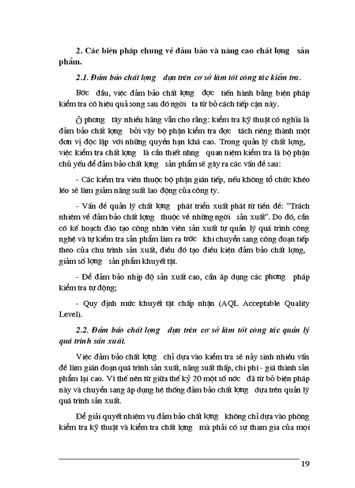 image for page Một số phương hướng và biện pháp chủ yếu nhằm góp phần nâng cao chất lượng sản phẩm ở Công ty Dệt 10-10