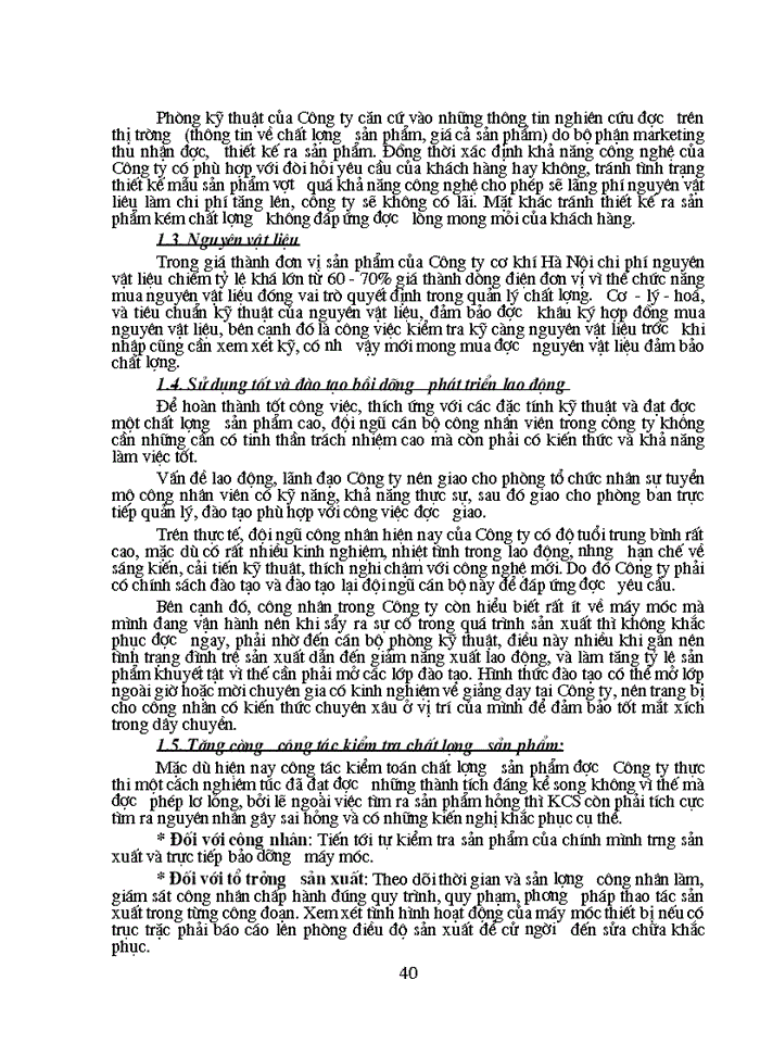 image for page Một số ý kiến nhằm nâng cao chất lượng sản phẩm ở Công ty Cơ Khí Hà Nội