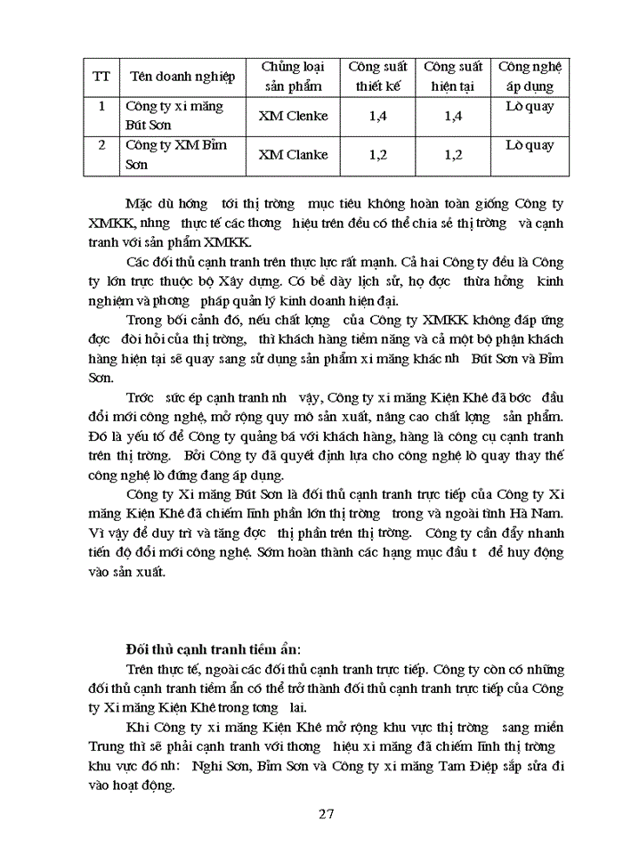 image for page Thực trạng quá trình đổi mới công nghệ tại Công ty Xi măng Kiện Khê Hà Nam