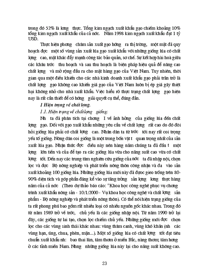 image for page Hiện trạng chất lượng -quản lý chất lượng mặt hàng gạo và biện pháp nâng cao chất lượng mặt hàng gạo Xuất khẩu