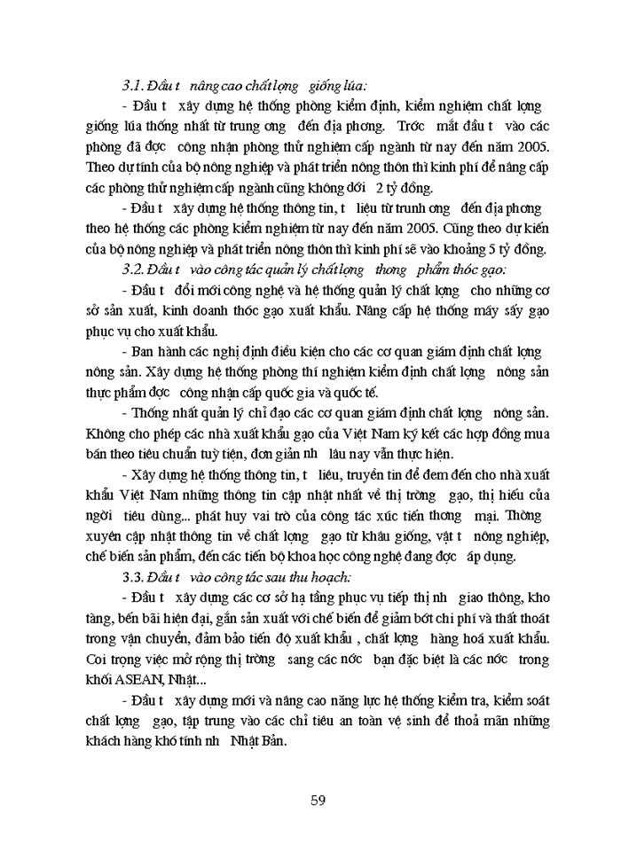 image for page Hiện trạng chất lượng -quản lý chất lượng mặt hàng gạo và biện pháp nâng cao chất lượng mặt hàng gạo Xuất khẩu