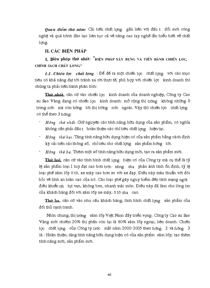 image for page Một số biện pháp nhằm thúc đẩy quá trình cải tiến chất lượng ở Công ty Cao su Sao Vàng