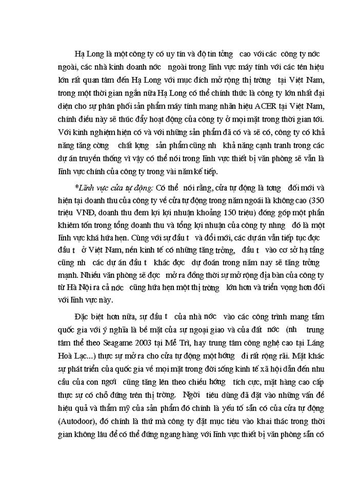 image for page Ứng dụng Marketing trong việc nâng cao hiệu quả hoạt động Kinh doanh ở Công ty kỹ thuật công nghệ Hạ Long