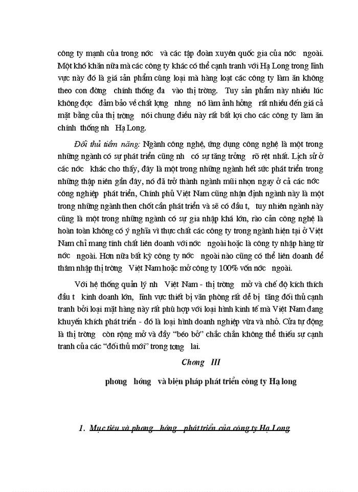 image for page Ứng dụng Marketing trong việc nâng cao hiệu quả hoạt động Kinh doanh ở Công ty kỹ thuật công nghệ Hạ Long