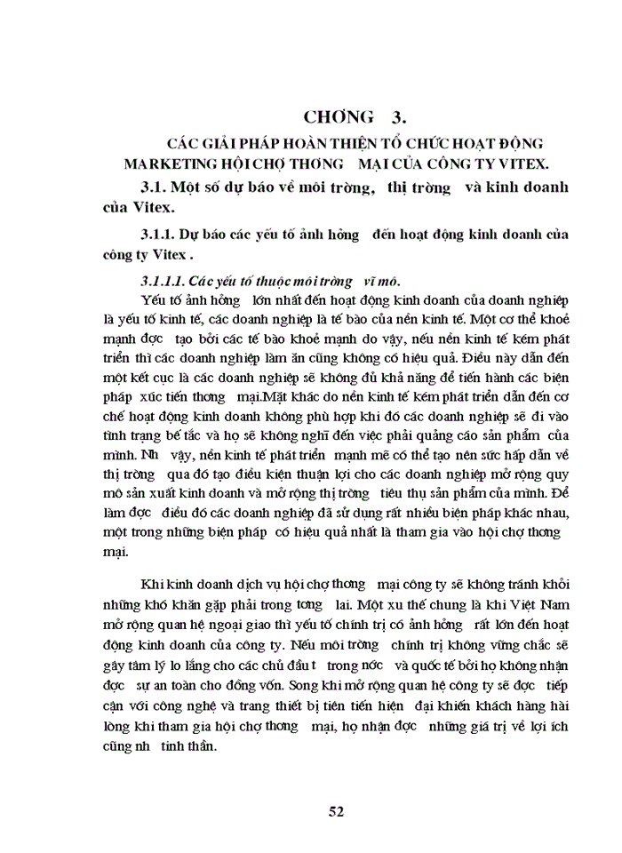 image for page Hoạt động Marketing Hội chợ Thương mại của Công ty Cổ phần Thương mại du lịch và hội chợ triển lãm quốc tế - Vitex