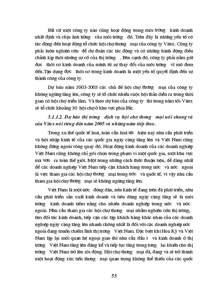 image for page Hoạt động Marketing Hội chợ Thương mại của Công ty Cổ phần Thương mại du lịch và hội chợ triển lãm quốc tế - Vitex