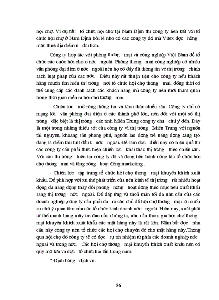 image for page Hoạt động Marketing Hội chợ Thương mại của Công ty Cổ phần Thương mại du lịch và hội chợ triển lãm quốc tế - Vitex