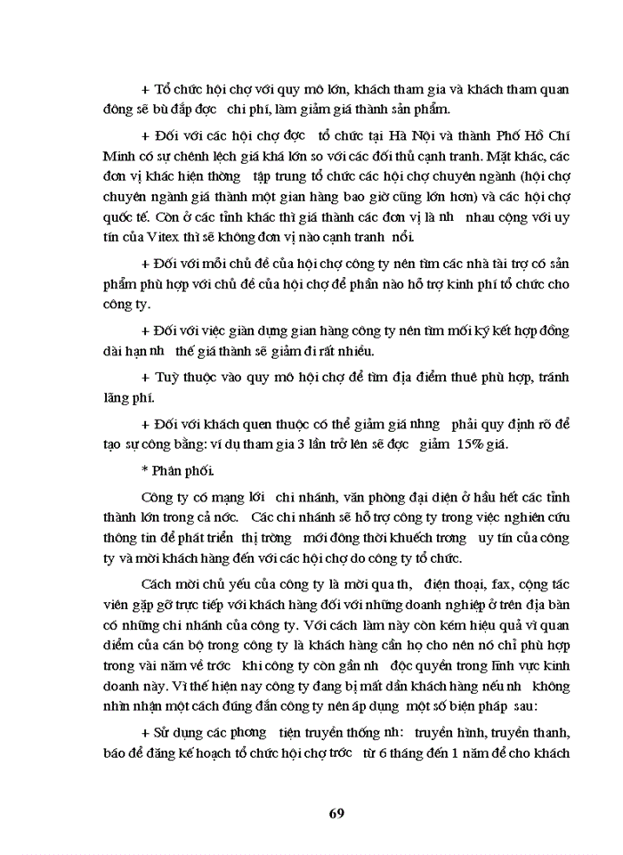 image for page Hoạt động Marketing Hội chợ Thương mại của Công ty Cổ phần Thương mại du lịch và hội chợ triển lãm quốc tế - Vitex