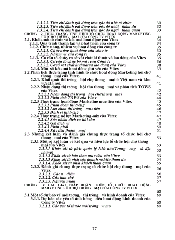 image for page Hoạt động Marketing Hội chợ Thương mại của Công ty Cổ phần Thương mại du lịch và hội chợ triển lãm quốc tế - Vitex