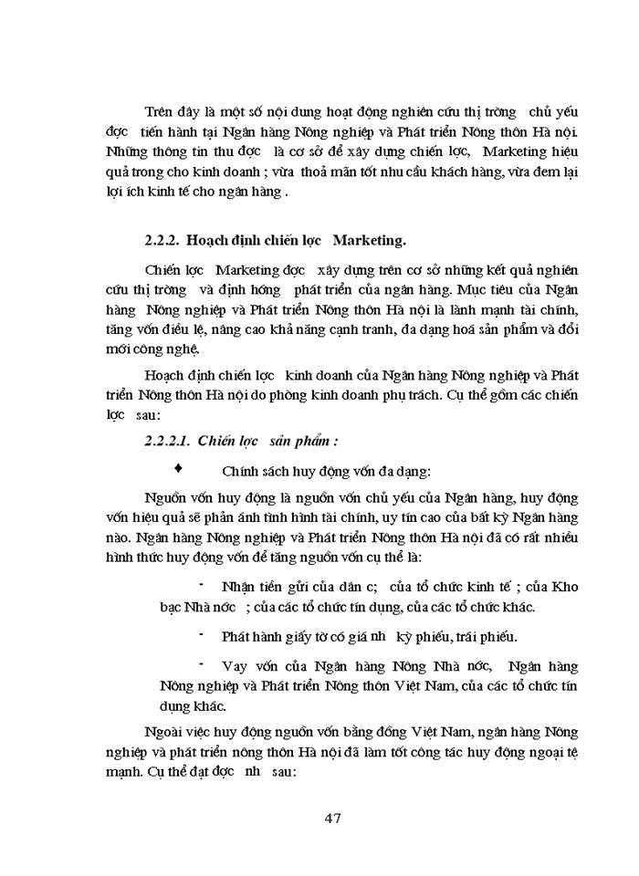 image for page THS Giải pháp nâng cao hiệu quả ứng dụng Marketing vào hoạt động Kinh doanh tại Ngân hàng Nông nghiệp và Phát triển Nông thôn Hà Nội
