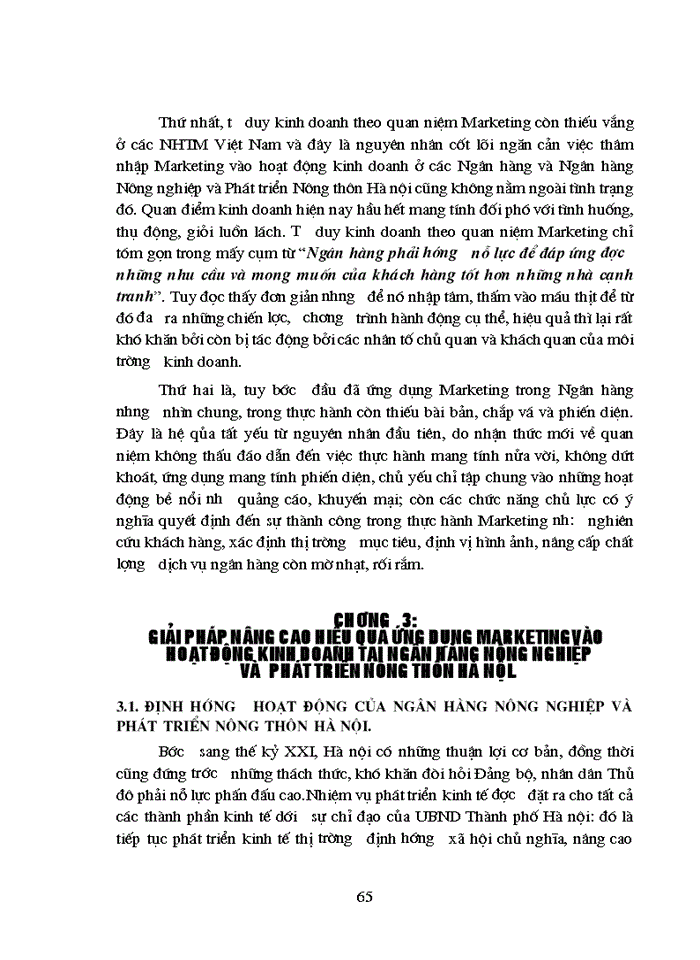 image for page THS Giải pháp nâng cao hiệu quả ứng dụng Marketing vào hoạt động Kinh doanh tại Ngân hàng Nông nghiệp và Phát triển Nông thôn Hà Nội