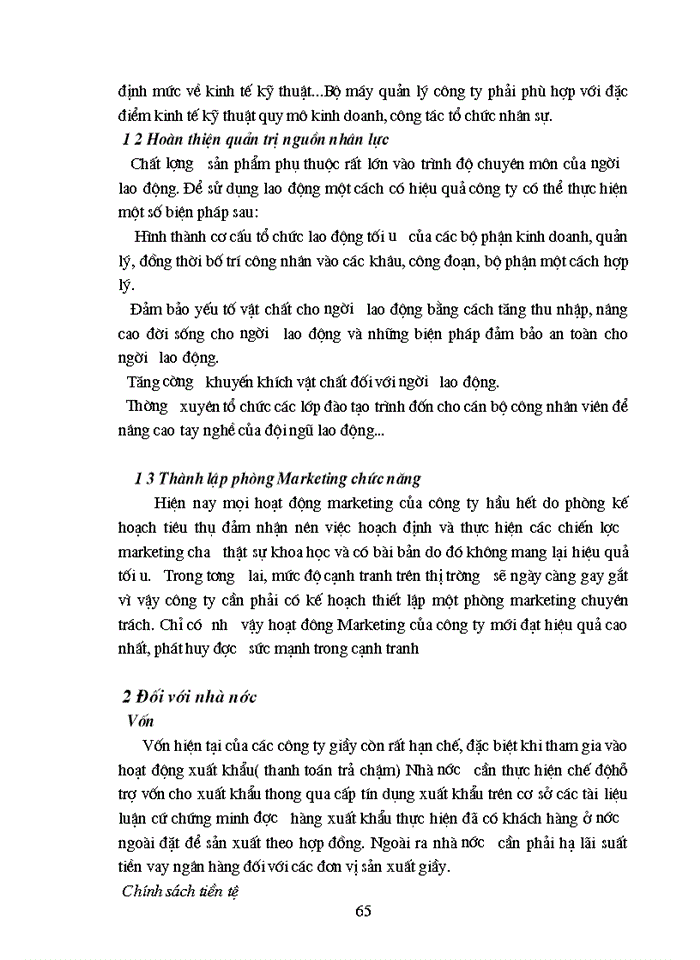 image for page Các Giải pháp Marketing nhằm duy trì và mở rộng thị trường của Công ty Giầy Thượng Đình