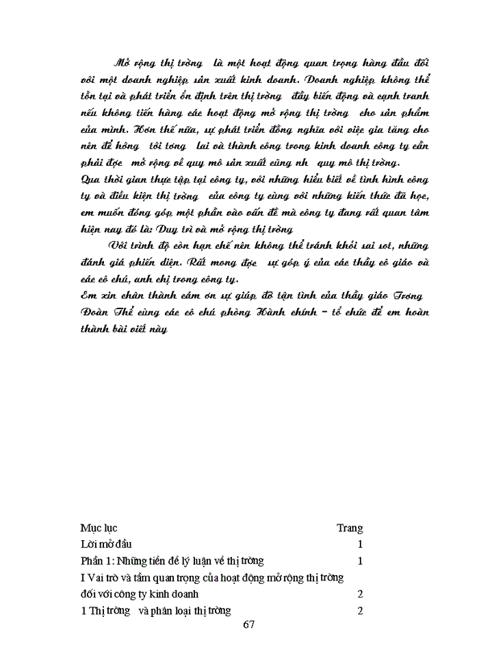 image for page Các Giải pháp Marketing nhằm duy trì và mở rộng thị trường của Công ty Giầy Thượng Đình