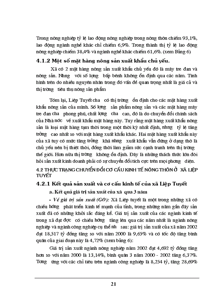 image for page Thực trạng vàMột số Giải pháp nhằm chuyển đổi cơ cấu kinh tế nông thôn ở xã Liệp Tuyết - Quốc Oai Hà Tây