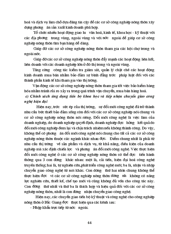 image for page Phát triển Công nghiệp nông thôn ở Bắc Giang theo hướng công nghiệp hóa - Hiện đại hóa