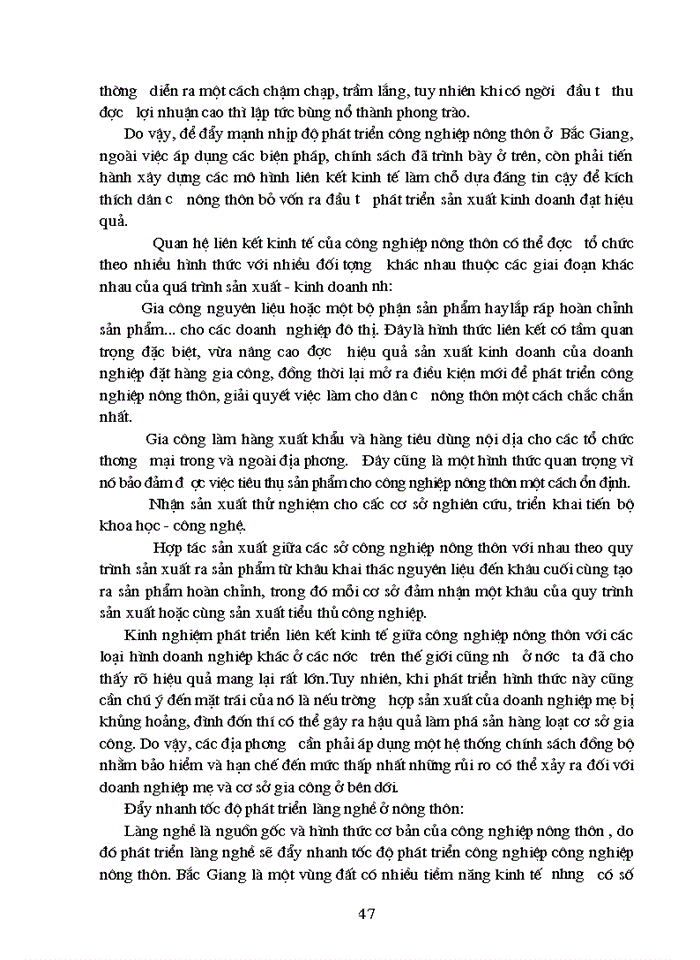 image for page Phát triển Công nghiệp nông thôn ở Bắc Giang theo hướng công nghiệp hóa - Hiện đại hóa