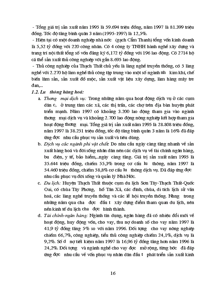 image for page Phương hướng và Giải pháp phát triển Công nghiệp - tiểu thủ công nghiêp của huyện thạch thất Hà Tây