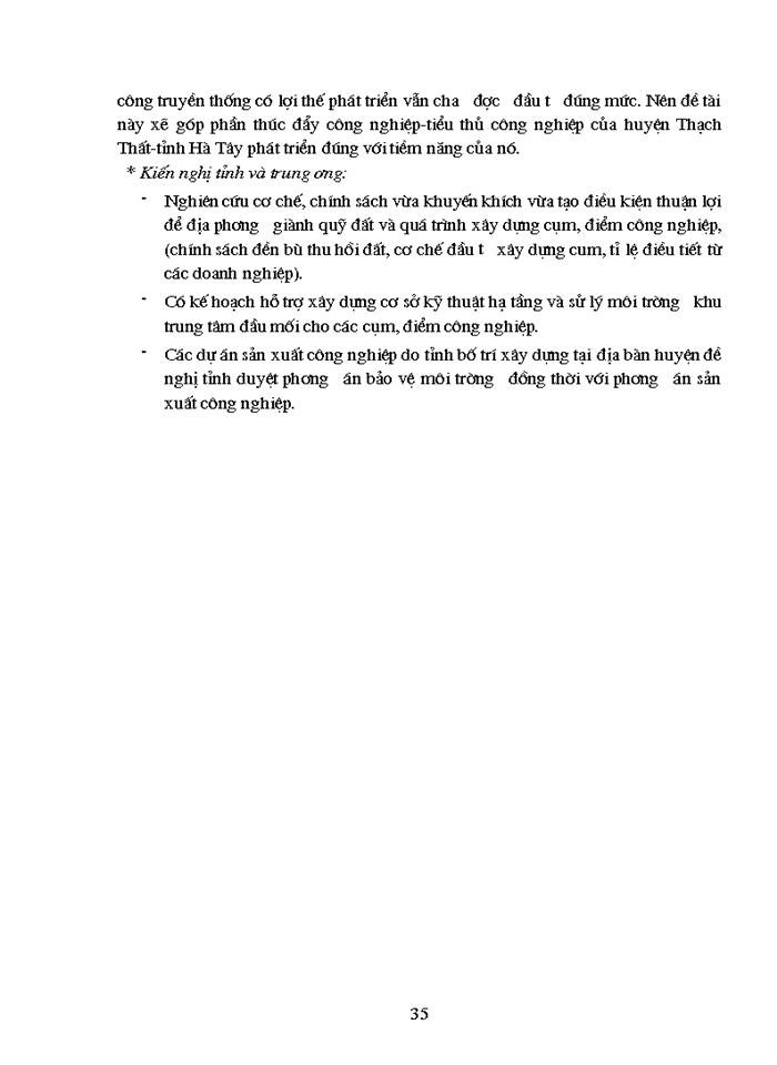 image for page Phương hướng và Giải pháp phát triển Công nghiệp - tiểu thủ công nghiêp của huyện thạch thất Hà Tây