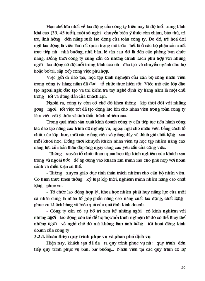 image for page Giải pháp chủ yếu nhằm nâng cao chất lượng phục vụ trong Kinh doanh khách sạn du lịch Kim Liên