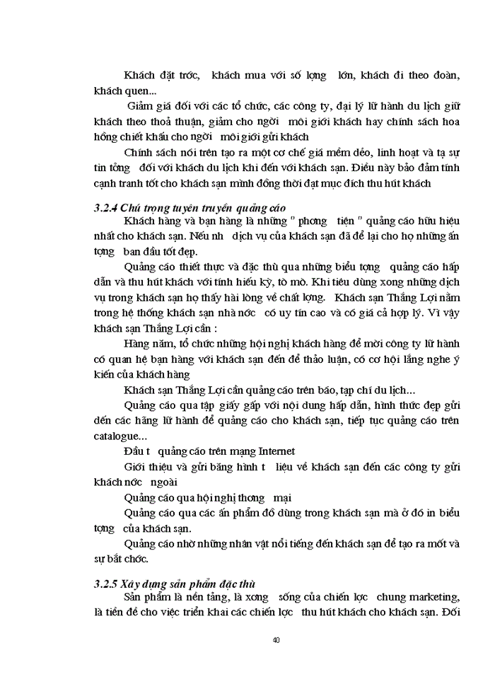 image for page Đặc điểm nguồn khách và các biện pháp tăng cường khả năng thu hút khách của khách sạn Thắng Lợi