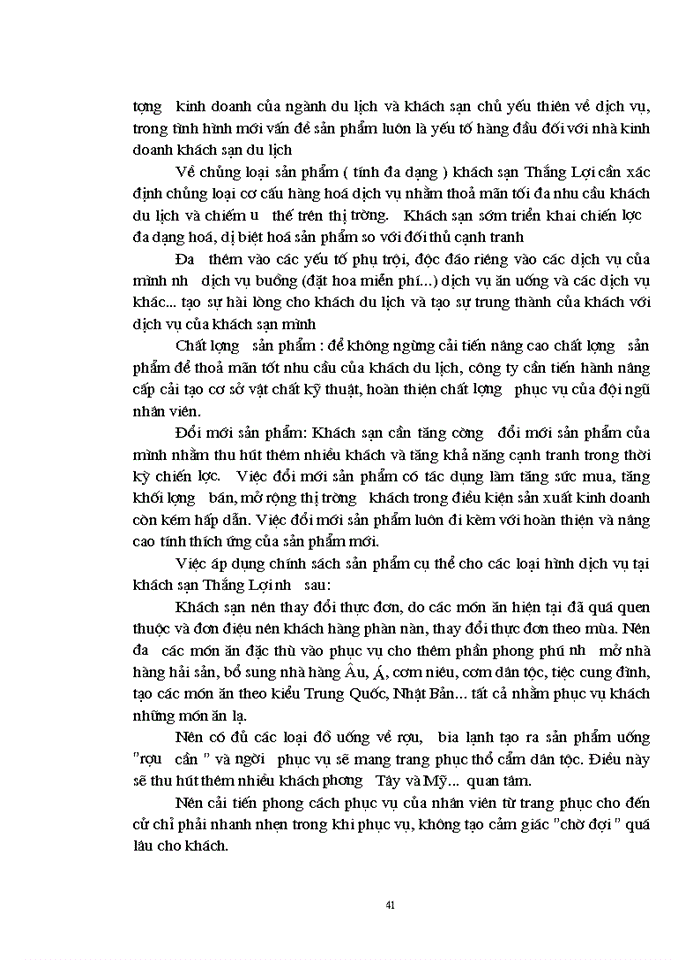 image for page Đặc điểm nguồn khách và các biện pháp tăng cường khả năng thu hút khách của khách sạn Thắng Lợi