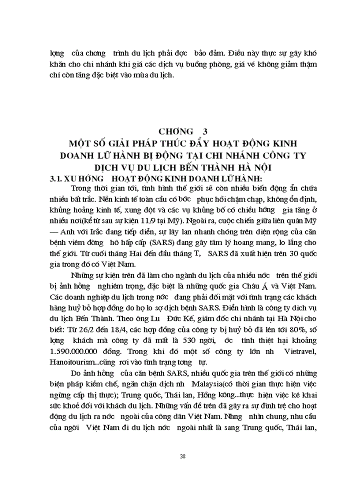 image for page Tổ chức hoạt động Kinh doanh lữ hành quốc tế bị động của Chi nhánh Công ty Dịch vụ Du lịch Bến Thành tại Hà Nội