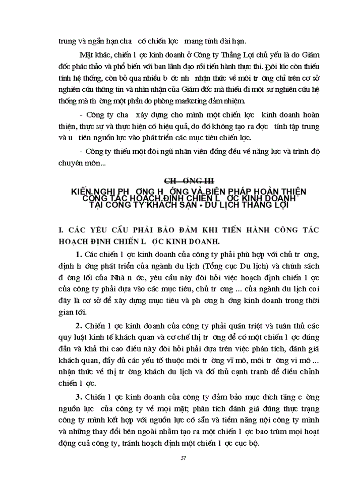 image for page Giải pháp nhằm hoàn thiện công tác hoạch định chiến lược Kinh doanh ở Công ty khách sạn du lịch Thắng Lợi