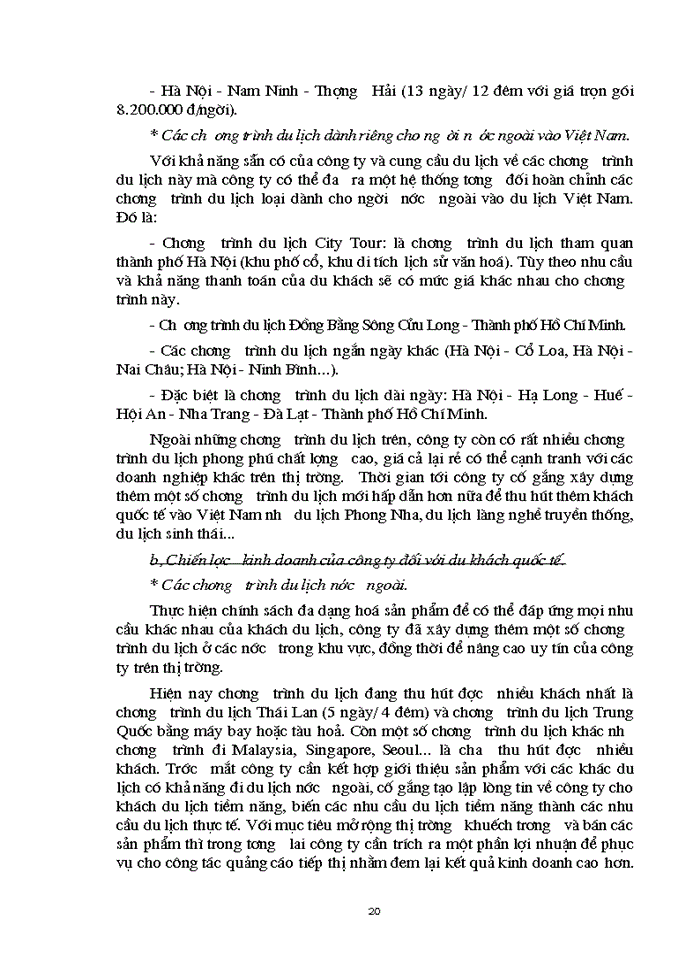 image for page Một số Giải pháp và kiến nghị nhằm phát triển hoạt động Kinh doanh du lịch lữ hành của Công ty du lịch Việt Nam
