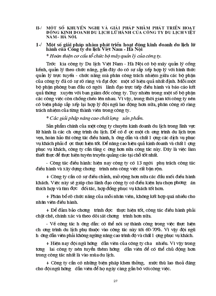 image for page Một số Giải pháp và kiến nghị nhằm phát triển hoạt động Kinh doanh du lịch lữ hành của Công ty du lịch Việt Nam