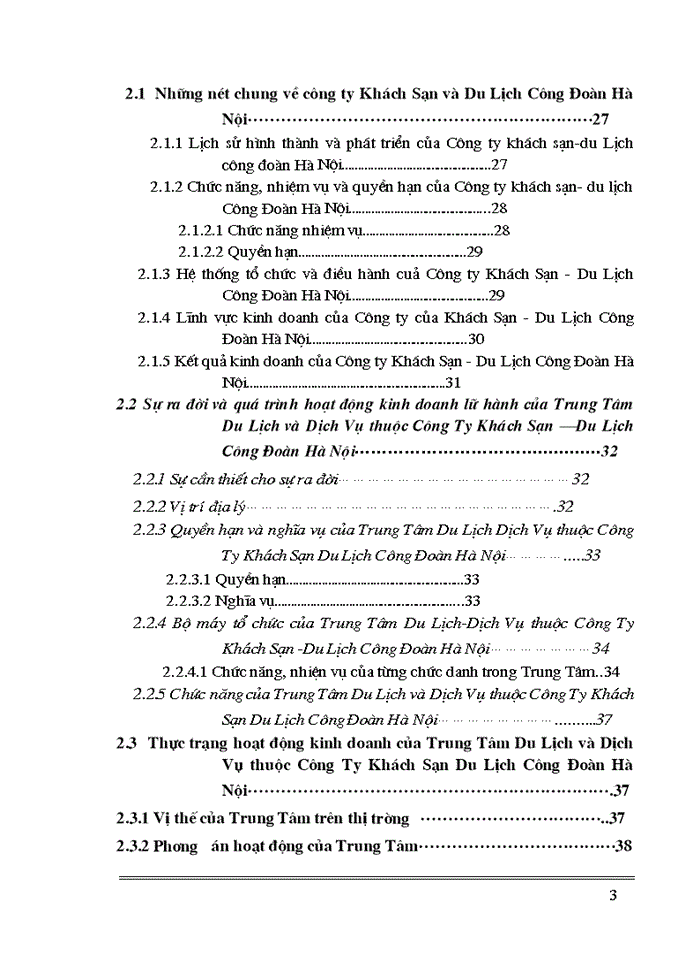 image for page Hoạt động Kinh doanh lữ hành của TrungTâm du lịch và dịch vụ thuộc Công ty Khách sạn - Du lịch Công Đoàn HN