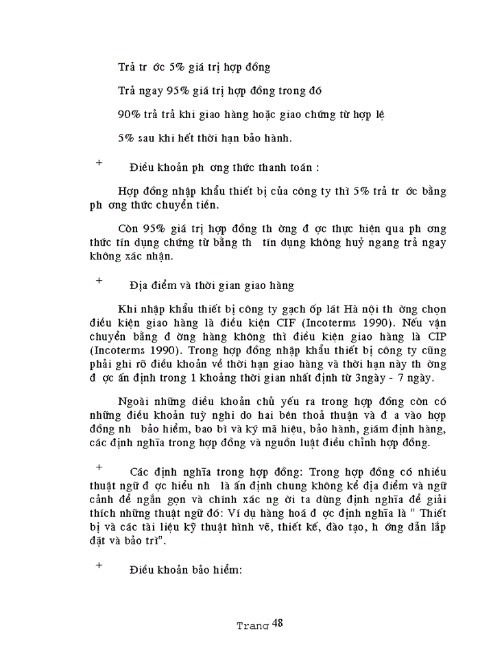 image for page Cơ sở pháp lý và thực tiễn ký kết thực hiện hợp đồng Nhập khẩu thiết bị tại Công ty Gạch ốp lát Hà Nội