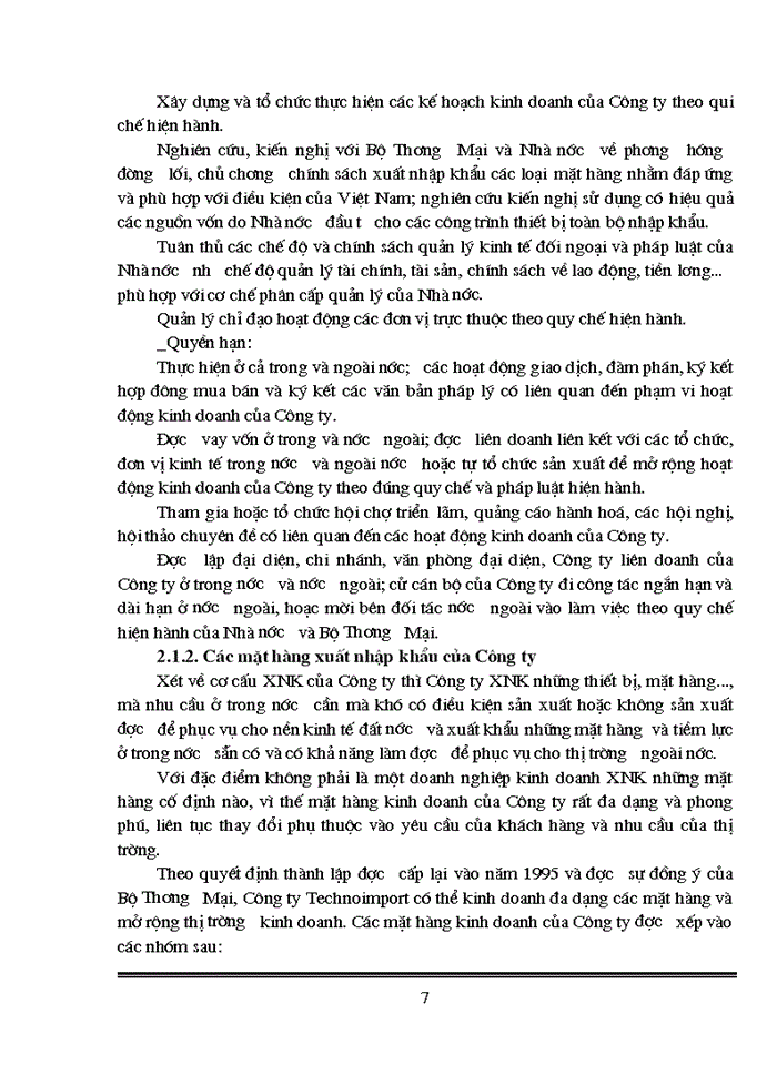 image for page Thực trạng trong công tác giao dịch và hợp đồng Xuất nhập khẩu của Công ty Xuất nhập khẩu thiết bị toàn bộ và kỹ thuật Technoimport C1 2