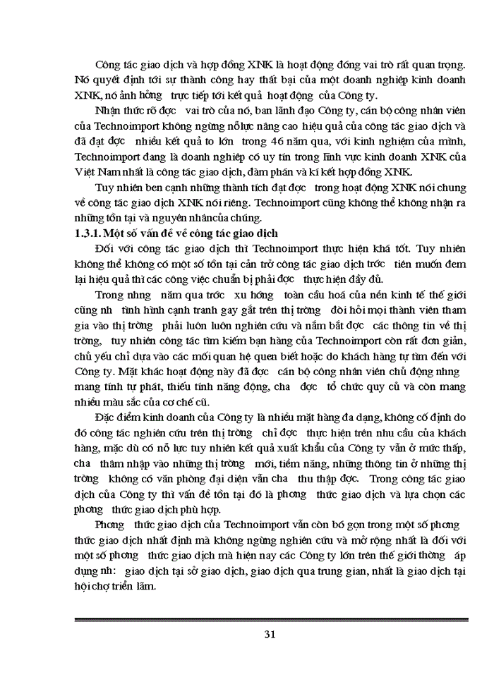 image for page Thực trạng trong công tác giao dịch và hợp đồng Xuất nhập khẩu của Công ty Xuất nhập khẩu thiết bị toàn bộ và kỹ thuật Technoimport C1 2