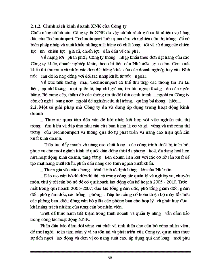 image for page Thực trạng trong công tác giao dịch và hợp đồng Xuất nhập khẩu của Công ty Xuất nhập khẩu thiết bị toàn bộ và kỹ thuật Technoimport C1 2