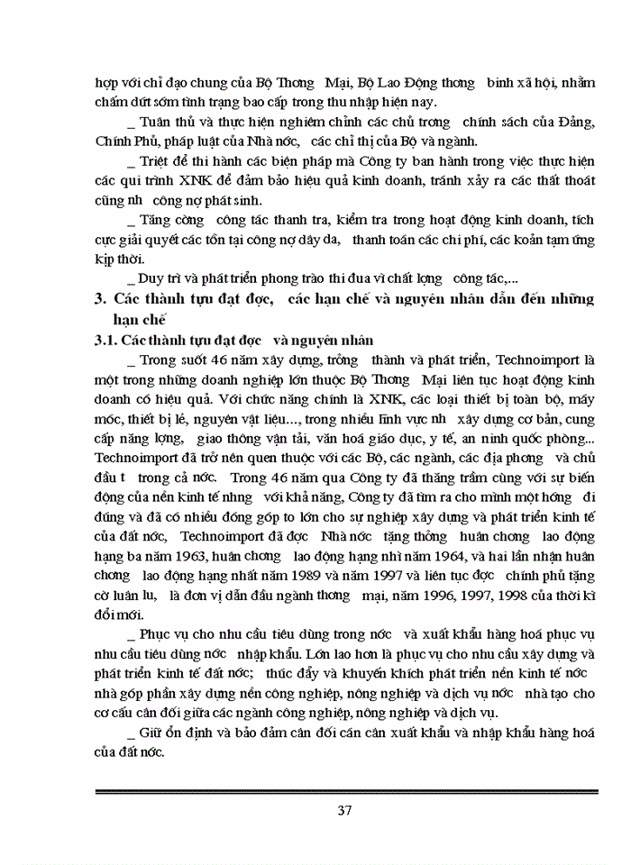 image for page Thực trạng trong công tác giao dịch và hợp đồng Xuất nhập khẩu của Công ty Xuất nhập khẩu thiết bị toàn bộ và kỹ thuật Technoimport C1 2