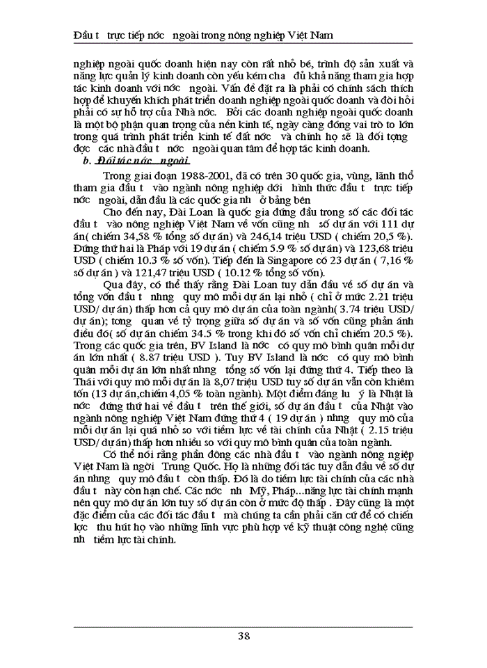 image for page Đầu tư trực tiếp nước ngoài phát triển ngành nông nghiệp Việt Nam -Thực trạng và Giải pháp