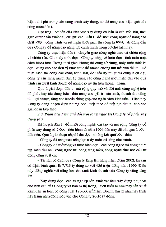 image for page Đầu tư nhằm nâng cao năng lực cạnh tranh của Công ty Cổ phần Xây dựng số 7