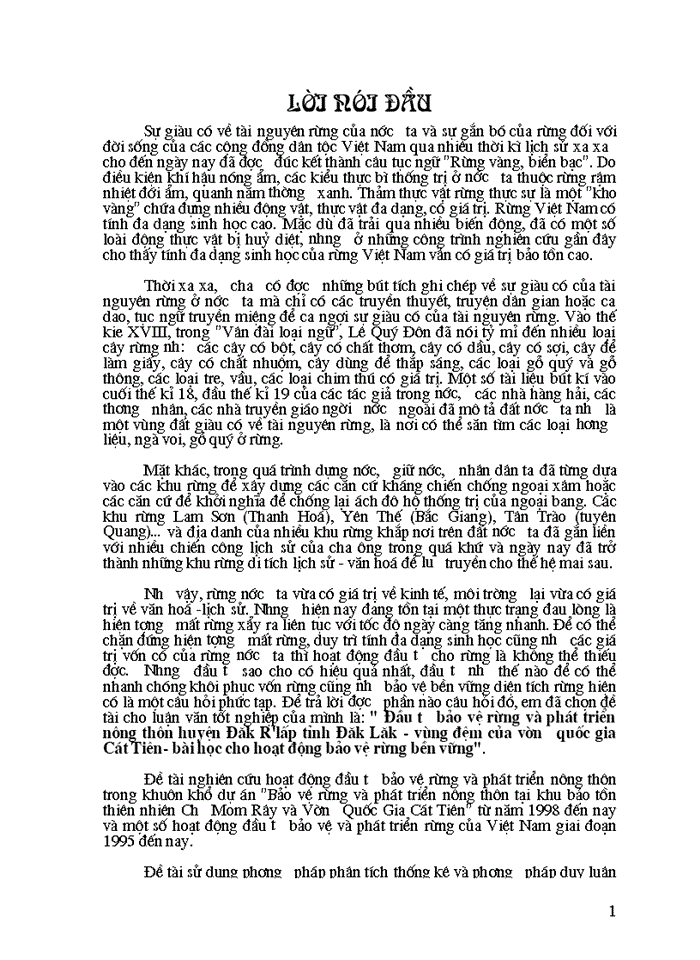 image for page Đầu tư bảo vệ rừng và Phát triển Nông thôn huyện Đăk Rlâp tỉnh Đăk Lăk vùng đệm vườn quốc gia Cát Tiên