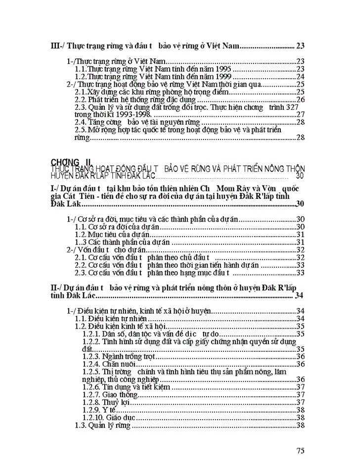 image for page Đầu tư bảo vệ rừng và Phát triển Nông thôn huyện Đăk Rlâp tỉnh Đăk Lăk vùng đệm vườn quốc gia Cát Tiên