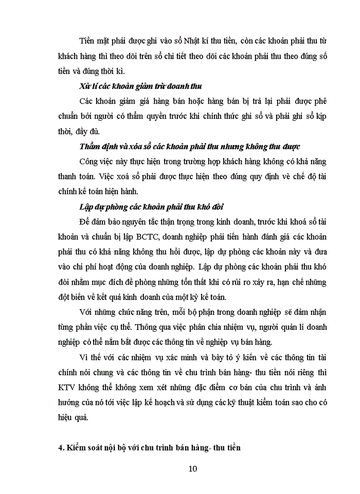 image for page THS Kiểm toán chu trình bán hàng thu tiền trong Kiểm toán Báo cáo tài chính do Công ty Kiểm toán vàdịch vụ Tin học AISC