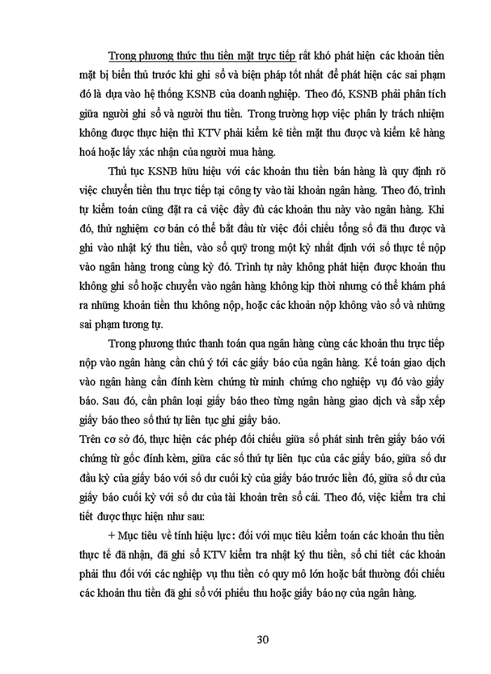 image for page THS Kiểm toán chu trình bán hàng thu tiền trong Kiểm toán Báo cáo tài chính do Công ty Kiểm toán vàdịch vụ Tin học AISC