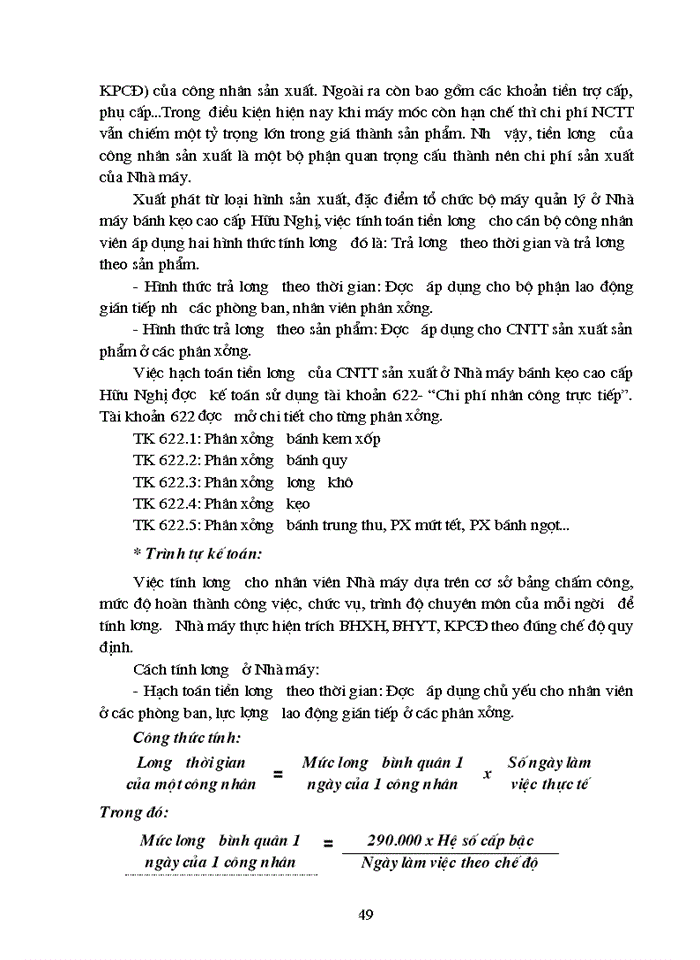 image for page THS Kế toán Chi phí sản xuất và tính Giá thành sản phẩm tại Nhà máy Bánh Kẹo cao cấp Hữu nghị