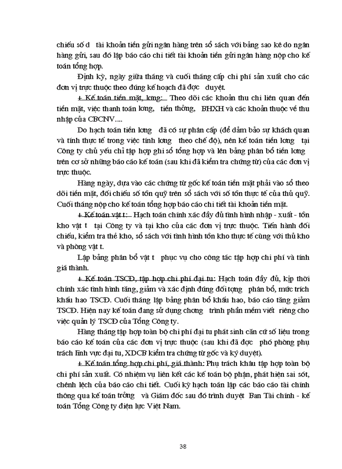 image for page Tổ chức Kế toán Tài sản cố định và phân tích tình hình trang bị và sử dụng Tài sản cố định tại Công ty truyền tải Điện 1