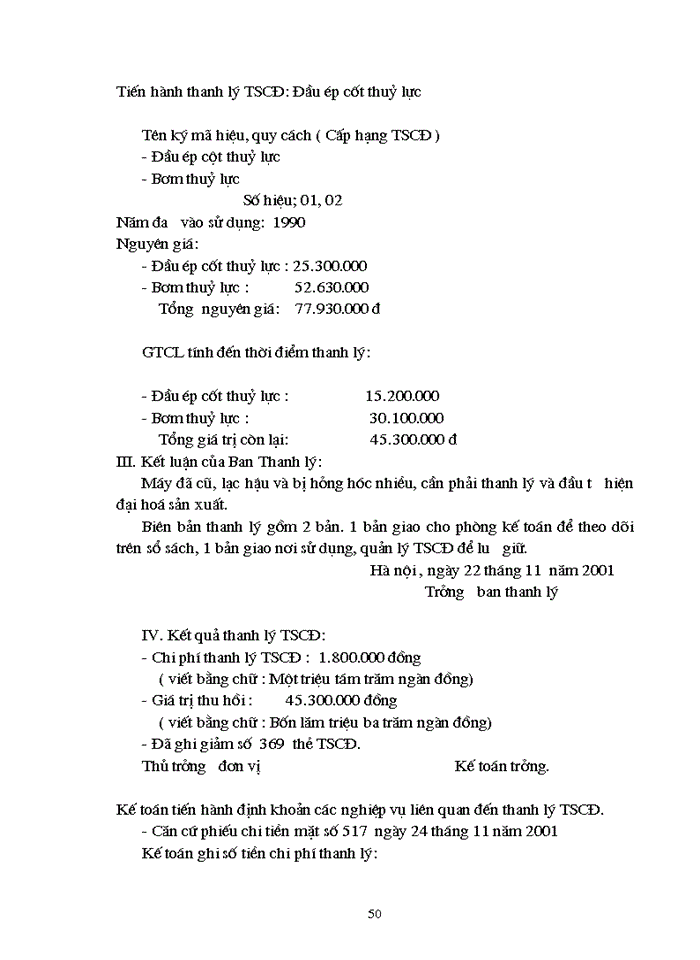 image for page Tổ chức Kế toán Tài sản cố định và phân tích tình hình trang bị và sử dụng Tài sản cố định tại Công ty truyền tải Điện 1