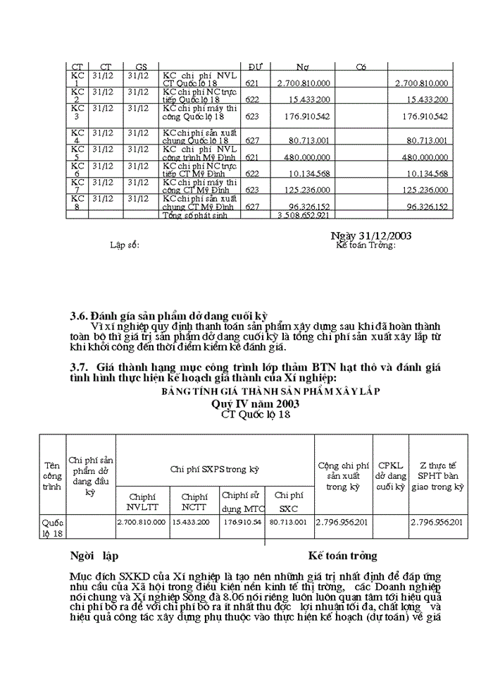 image for page Hoàn thiện Kế toán Chi phí sản xuất và tính Giá thành sản phẩm Xây lắp ở Xí nghiệp sông đà 806
