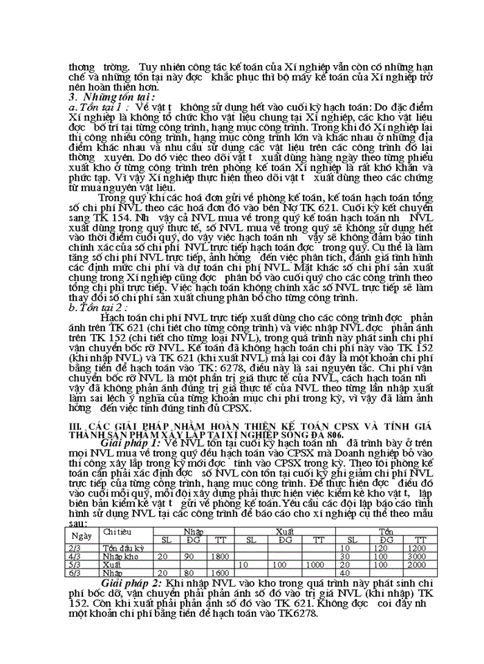 image for page Hoàn thiện Kế toán Chi phí sản xuất và tính Giá thành sản phẩm Xây lắp ở Xí nghiệp sông đà 806