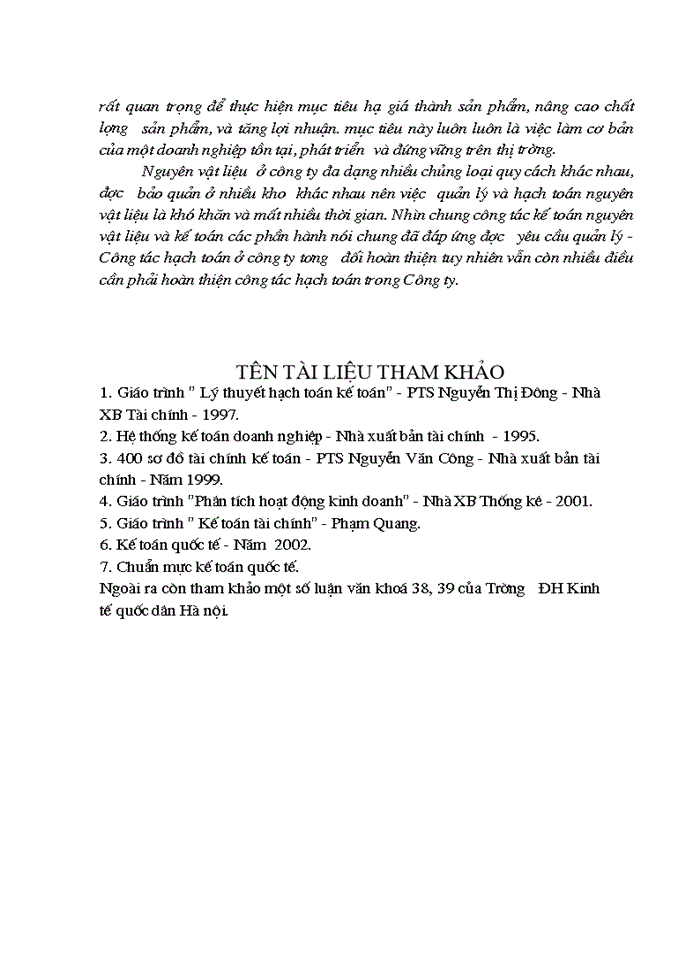 image for page Hoàn thiện công tác hạch toán Nguyên vật liệu với việc tăng cường hiệu quả sử dụng Nguyên vật liệu tại Công ty Cơ khí Ô tô 1-5