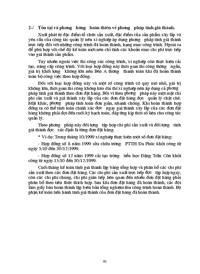 image for page Kế toán Chi phí sản xuất và tính Giá thành sản phẩm Xây lắp tại Xí nghiệp Xây lắp 2