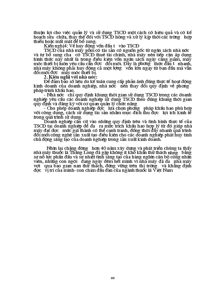 image for page Công tác Kế toán Tài sản cố định với việc nâng cao hiệu quả sử dụng Tài sản cố định tại Nhà máy thuốc lá Thăng Long